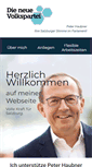 Mobile Screenshot of peterhaubner.at